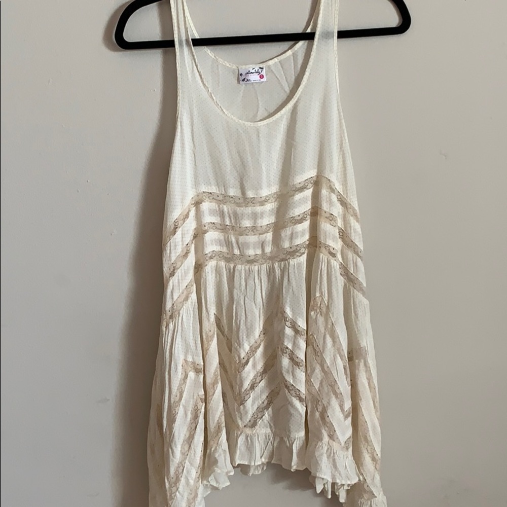 Free People Intimately White/Cream Lace Dress
